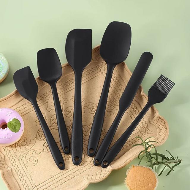 Conjunto de Espátulas de Silicone 6 Peças Resistente ao Calor e Antiaderente