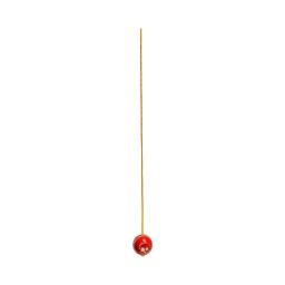 Bola de críquete para bater e praticar, couro sintético com corda de reação - Image 2