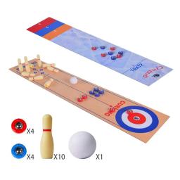 3 em 1 mesa curling jogo boliche shuffleboard conjunto de mesa família casual jogos de mesa para festa em casa presente para crianças e adultos - Image 2