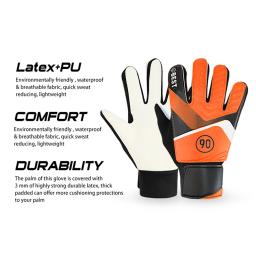 Luvas portáteis profissionais do futebol do látex, prática do futebol, proteção da mão do goleiro, engrenagem dos esportes, verde, tamanho 5, 1 par - Image 5