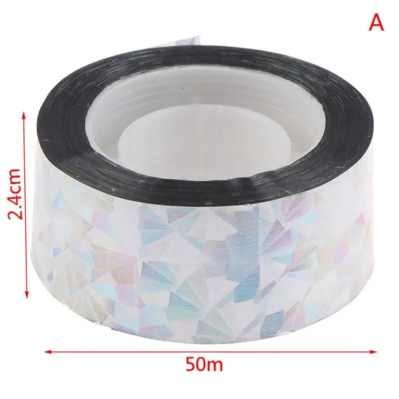 50m fita anti pássaro fita de susto audível repelente pombos raposa repeller fita suprimentos de jardinagem - Image 1