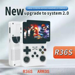 20000 jogos R36S console de jogos retrô de 3,5 polegadas Linux sistema de código aberto console de jogos portátil portátil com 64G para presentes infantis - Image 3