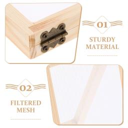 Tela De Moldura De Fabricação De Papel, Molde De Madeira DIY, Artesanato De Papel, Brinquedos De Impressão Deckle, Kit Artesanal, Ferramentas De Molde Para Crianças, Pacote De Flores - Image 5