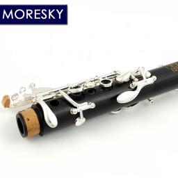 MORESKY-Clarinete Banhado a Prata, Clarinete Bb Ebony Wood, Sib Klarnet, 17 Chaves, M601 - Image 3