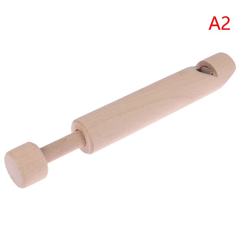 Flauta de madeira Push Pull para crianças e adultos, apito de madeira Slide, instrumentos brilhantes, amantes da música, treinamento vocal, 1pc - Image 1