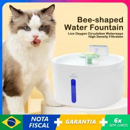 Fonte De Água De Gato Automática Para Animais De Estimação, Operado Por Bateria, Sensor De Sensoriamento Inteligente, Dispensador De Cães, Aço Inoxidável, Cabo USB, Gatos Bebedor - Image 1