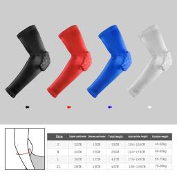 WOSWEIR 1 PC Honeycomb Basquete Cotovelo Suporte Pads Brace para Fitness Protector Mangas de Compressão Braço Elástico Voleibol - Image 4