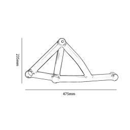 Crash Bar da motocicleta para Yamaha, Stunt Cage, protetor do motor, para-choques para MT09, FZ09, MT 09, FZ 09, 2014-2020, 2019, 2018, 2017 - Image 6