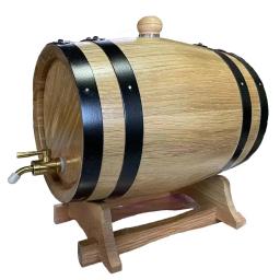 Barril De Vinho De Madeira De Carvalho, Para Envelhecimento Uísque De Vinho Tinto E Outras Bebidas Alool, 5L - Image 1