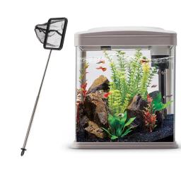 Rede de peixes de aquário portátil com alça longa extensível, rede de pesca, aço inoxidável, rede de pouso - Image 4