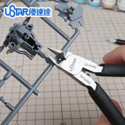 Ustar-alto carbono aço modelo bocal Alicadores, Alicadores de corte, lâmina fina, Metal Build, modelo fazendo ferramentas para adultos, UA-91560 - Image 2