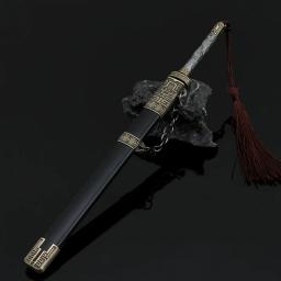 Modelo Medieval Armas Antigas, Yan Xifan com Bainha, Todos os Ofícios do Metal, Katana Colecionáveis, Acessórios para Ornamentos, Presentes, 22cm - Image 2