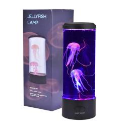 Jellyfish Aquarium Lamp, Fantasia LED USB Table Night Light, Presente Infantil, Iluminação para Casa, Decoração do Quarto, 5 Cores, Nocna - Image 6