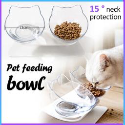 Dupla tigela de comida antiderrapante com suporte levantado, alimentador de gato e cachorro, alimentação para animais de estimação e rega - Image 1