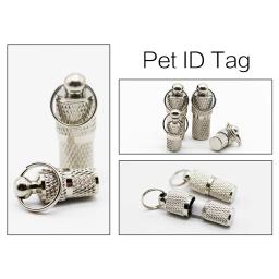 Waterproof Pet Name Tags com Anti-Loss Capsule, ID Tag para cães e gatos, acessório colar com endereço e número de telefone - Image 3