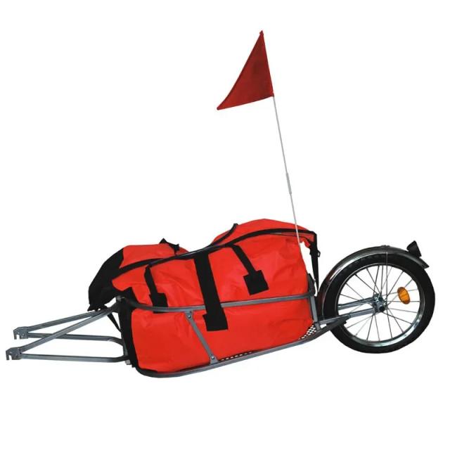 Roda Única para Bicicleta Cargo Trailer - Ideal para Transporte de Bagagem em Camping e Passeios de Bicicleta, 16"
