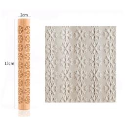 Cerâmica Arte Madeira Textura Rolo, Árvore Alívio, Pedra, Padrão de flor, Em relevo Rod, Lama Roll, DIY Escultura Cerâmica, Modelagem Clay Ferramentas - Image 6