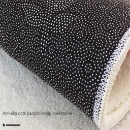 Tapetes de pelúcia bonitos dos desenhos animados, Tapete de bebê rastejando, Tapete macio macio, Sala de estar simples, Tapetes redondos, Quarto de criança, Ins - Image 6