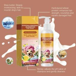 Pet Grooming Shampoo para Gatos e Cães, Remove ácaros, Flea Desodorizante, Reduzir Coceira, Anti Flea, Cabelo Suave - Image 4