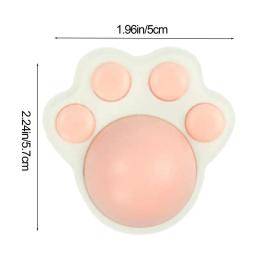 Brinquedo de bola de catnip flexível gato nips brinquedos bonito gato pata forma mastigar manter saúde intestinal brinquedo gatos brinquedos de cuidados orais para gatos adultos - Image 6