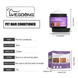 Condicionador De Animais De Estimação Condicionador De Cabelo Para Cães Natural Pet Hair Care Creme Para Fazer O Cabelo Do Seu Animal De Estimação Fofo E Macio Sem Etangles - Image 6