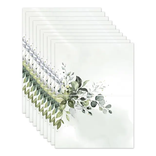 Cartões de Lugar Floral para Casamento - Pack de 10 Cartões Imprimíveis para Mesa em Festas e Chuva de Conceito Nupcial