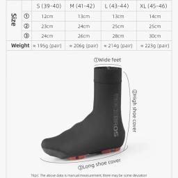 ROCKBROS-Velo Térmico Ciclismo Overshoes, Capa Sapato Quente, Botas de Estrada, MTB Sapatos Protetor, Windproof, Inverno - Image 5