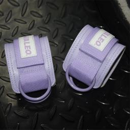 Correias de tornozelo com cabo duplo d, para treinos de academia, glúteos, pernas, treinamento de força, suporte, abdutores de segurança esportiva, punhos de tornozelo - Image 6