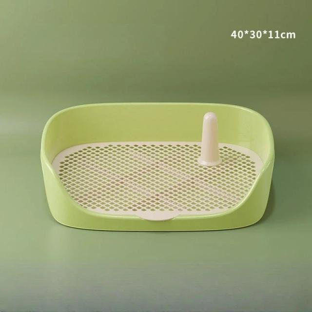 Banheiro Portátil para Cães Pequenos e Gatos com Suporte para Pads e Bandeja Interna