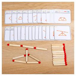 Jogo de tabuleiro para crianças, Jogos Montessori, Puzzles, Jogos, Jogos de madeira, DIY, Lógica, Pensando, Match Training, Educacional - Image 1