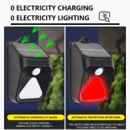 Luz de alarme movida a energia solar, à prova d'água, controle remoto, sensor de movimento, sirene, alarme estroboscópico, animal de estimação para casa, quintal, segurança ao ar livre - Image 2