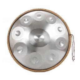 Prata Handpan Drum para iniciantes Professional Meditação Instrumento Aço Tongue DrumD Major Handpan 22 em, 9/10/12 Notas 440HZ - Image 2