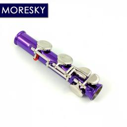MORESKY-Flauta com chave E, 16 furos próximos, chaves C, cuproníquel, niquelado, roxo, MFL-604 - Image 3