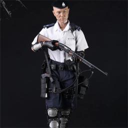 1/6 Ásia HK Bald Detective Sr. Liu Handsome Guy Full Set Moveable Action Figures Para Fãs Colete Minitimes M020 - Image 3