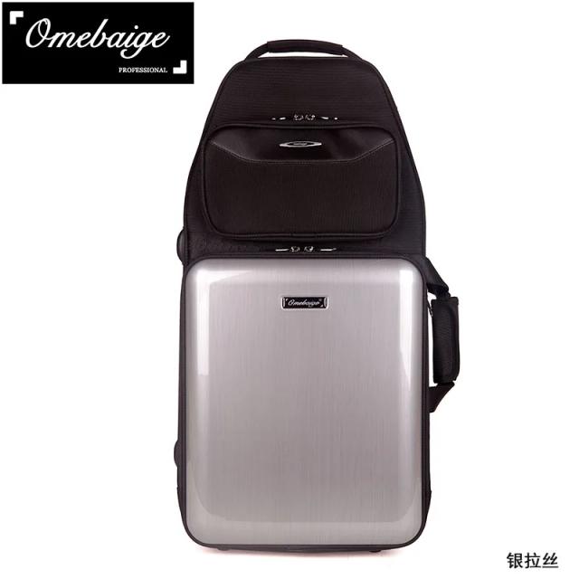 Mochila Para Fagote em Couro Preto Padrão - Saco para Instrumentos de Vento