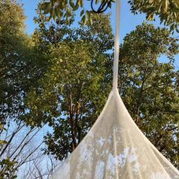 Mosquiteiro portátil para acampar, instalação simples-rede gratuita, parte superior quadrada, viagem ao ar livre, cama, pátio, quadrado, 74 "x 78" x 76" - Image 3