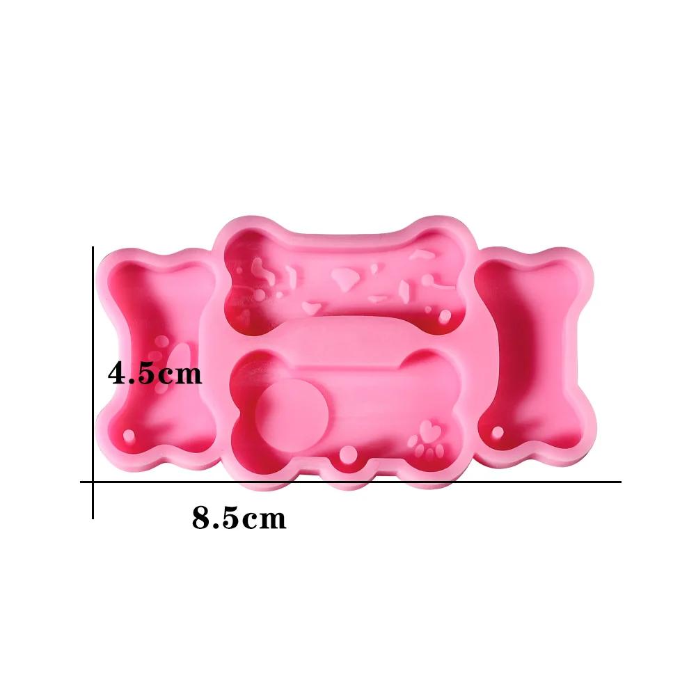 Silicone Molde para Cão e Gato Tag, Forma Óssea, Resina Epóxi Molde para DIY, Animais Chaveiro, Colar Pingentes, Resina Epóxi Moldes Artesanato - Image 1