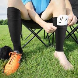 Loogdeel-Shin guarda mangas para crianças e adultos, mangas de compressão para futebol, mangas de perna para esportes, futebol, apoio de bezerro juvenil, S-XL, 1 par - Image 6