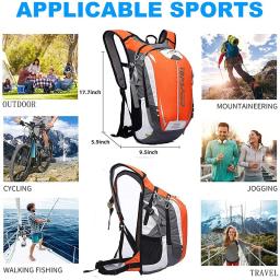 Mochila Ultraleve Outdoor Sports, Impermeável Hidratação Trail Mochila, Escalada, Caminhada, Corrida, Ciclismo, 18L - Image 2