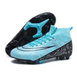 Tamanho 35-45 homens meninos sapatos de futebol botas de tornozelo alto crianças chuteiras treinamento esporte tênis sapatos de futebol - Image 4