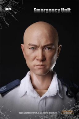 1/6 Ásia HK Bald Detective Sr. Liu Handsome Guy Full Set Moveable Action Figures Para Fãs Colete Minitimes M020 - Image 1