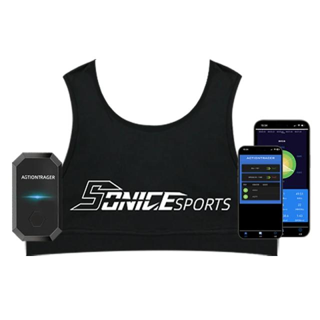 ZB1102 Colete de Treinamento GPS para Futebol com Rastreador de Atividade - Preto/Branco