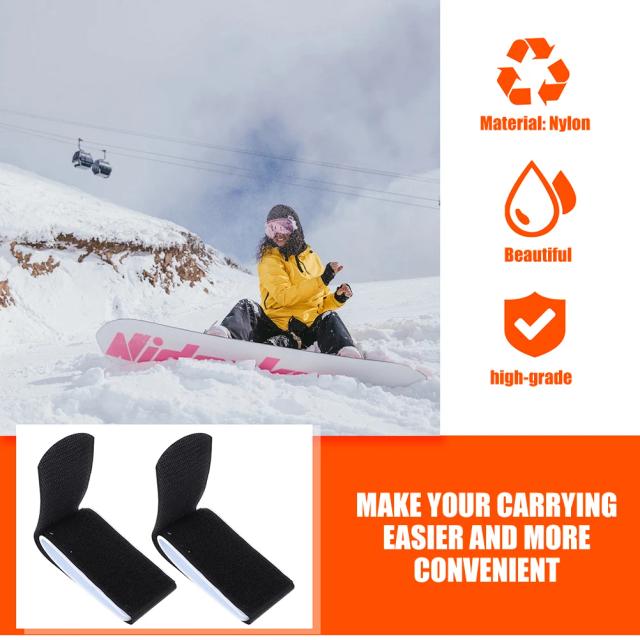 Correias de Snowboard e Esqui Nylon Ajustável 6 Peças