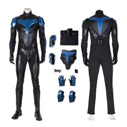 Cavaleiro cosplay asa preta pau grayson cosplay traje de couro macacão armadura conjunto completo e itens individuais são vendidos feitos sob encomenda - Image 1