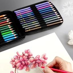 Lápis Colorido Aquarela Conjunto com Casos, Desenho Profissional Esboçando Arte Suprimentos, 48 Pcs, 72 Pcs, 120 Pcs, 200 Pcs - Image 5