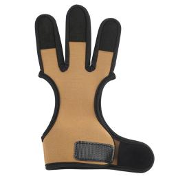 Luva de proteção para tiro com arco, 3 dedos proteção para arco recurvo tradicional, ajustável esquerda/mão direita acessórios de segurança - Image 3