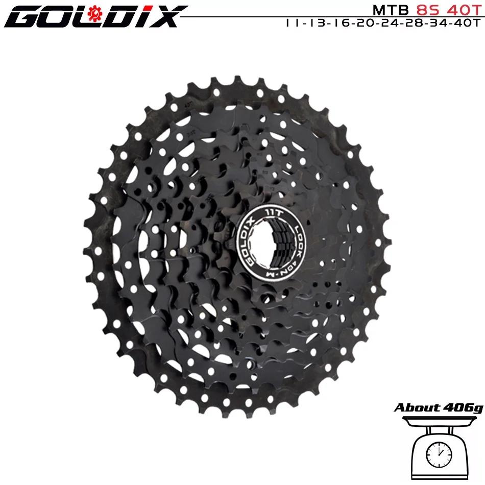 Goldix preto mtb cassete 8/9/10/11/12 velocidade 40/42/46/50/50t k7 8/9/10/11/12v roda livre da bicicleta roda dentada para shimano/sram - Image 1