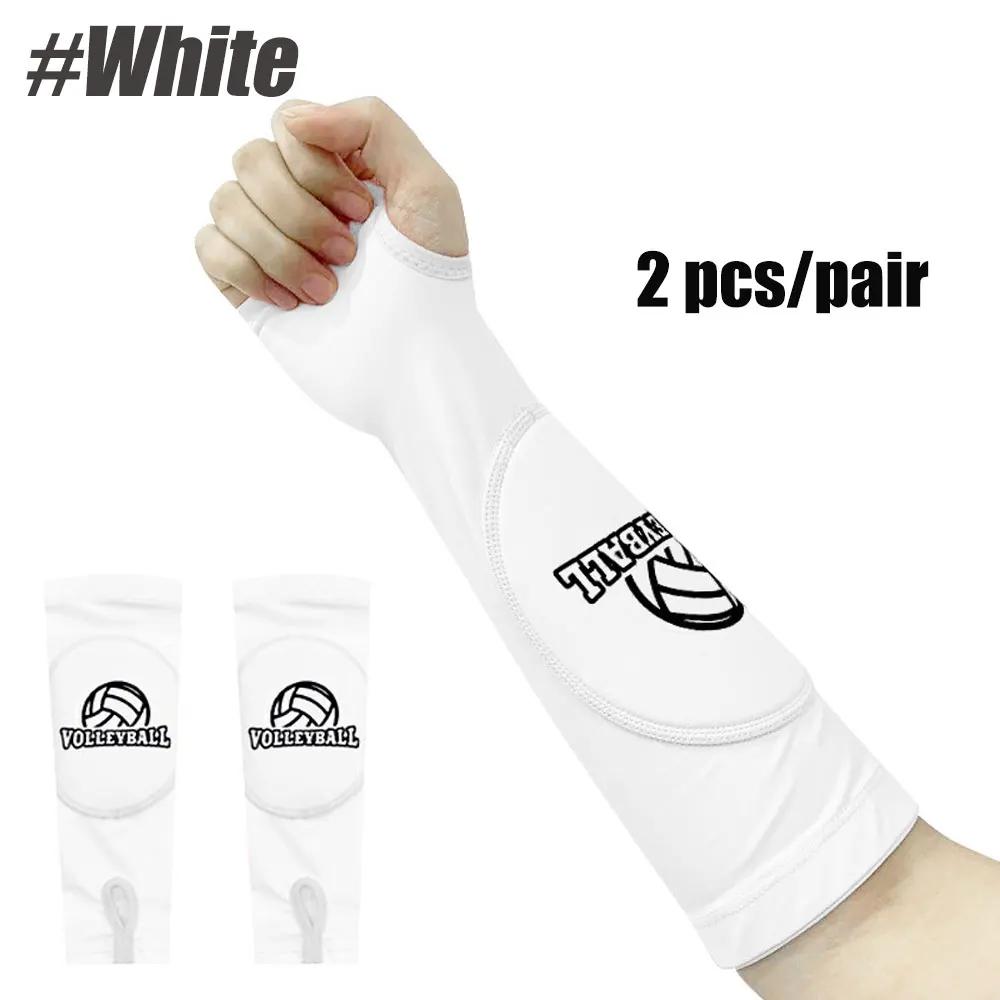 1 par de mangas esportivas para braço de vôlei, mangas para antebraço com almofadas de proteção, equipamento de vôlei para jovens, meninas, crianças e mulheres - Image 1