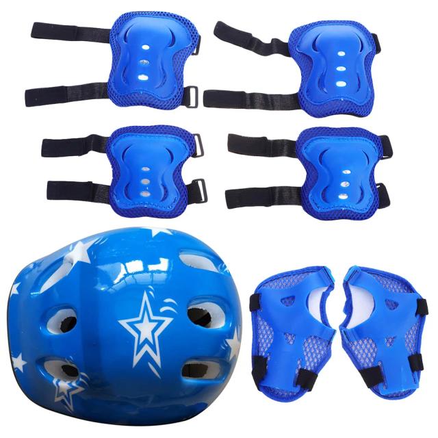 Conjunto Ajustável de Patins de Rolo para Crianças com Equipamentos de Proteção para Skate e Bicicleta