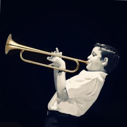 Latão banhado a ouro C Bugle Call Trompete, Chifre de Cavalaria com Bocal, Instrumento Musical para Iniciantes, Banda Escolar, Militar - Image 6